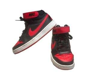 Nike red and black youth boys sneakers- size 3.5